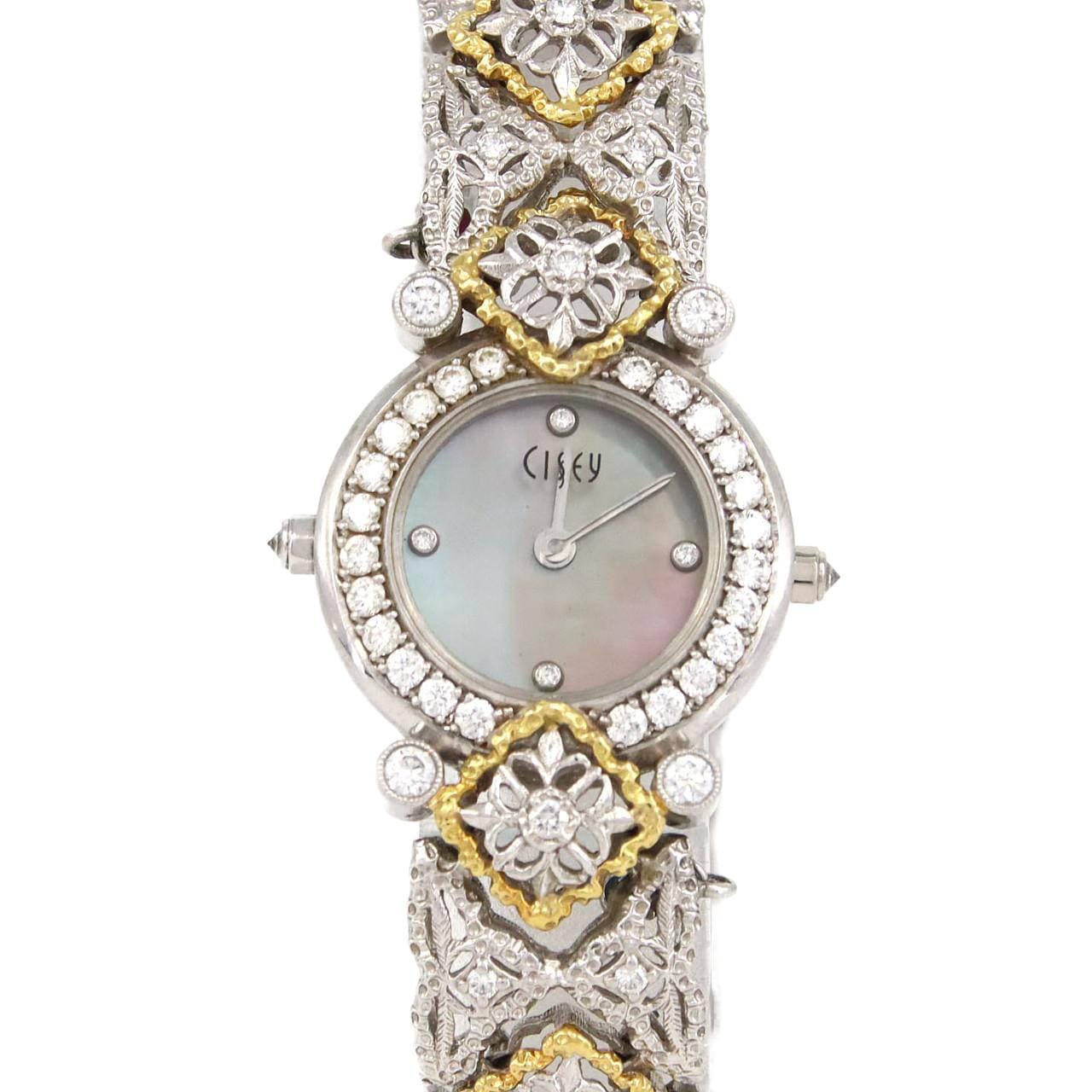 【ノーメンテナンス還元価格】ジュエリーウォッチ WGxPTxYG/D･4P 2000 WG クォーツ