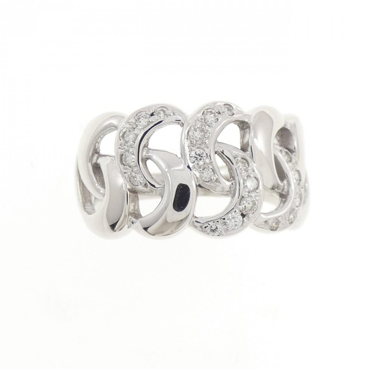 K18WG ダイヤモンド リング 0.17CT