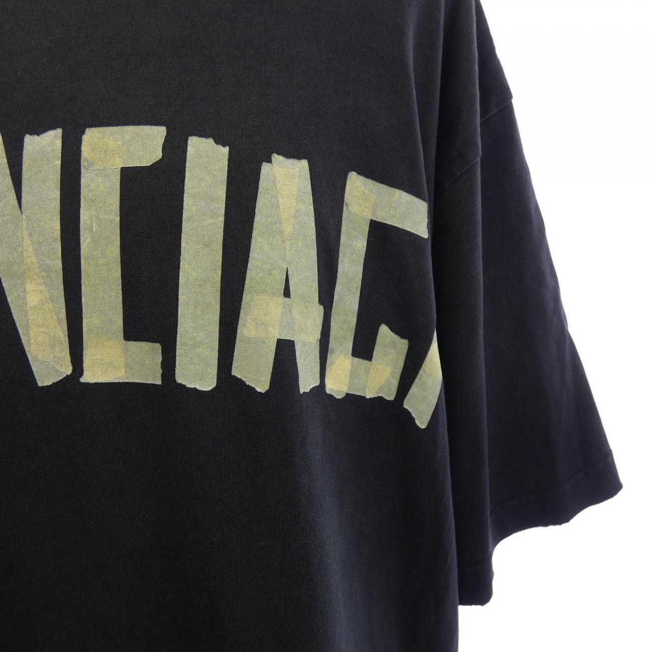 バレンシアガ BALENCIAGA TAPE TYPE Tシャツ ミディアムフィット 739784 TOVA9 UNISEX Tシャツ
