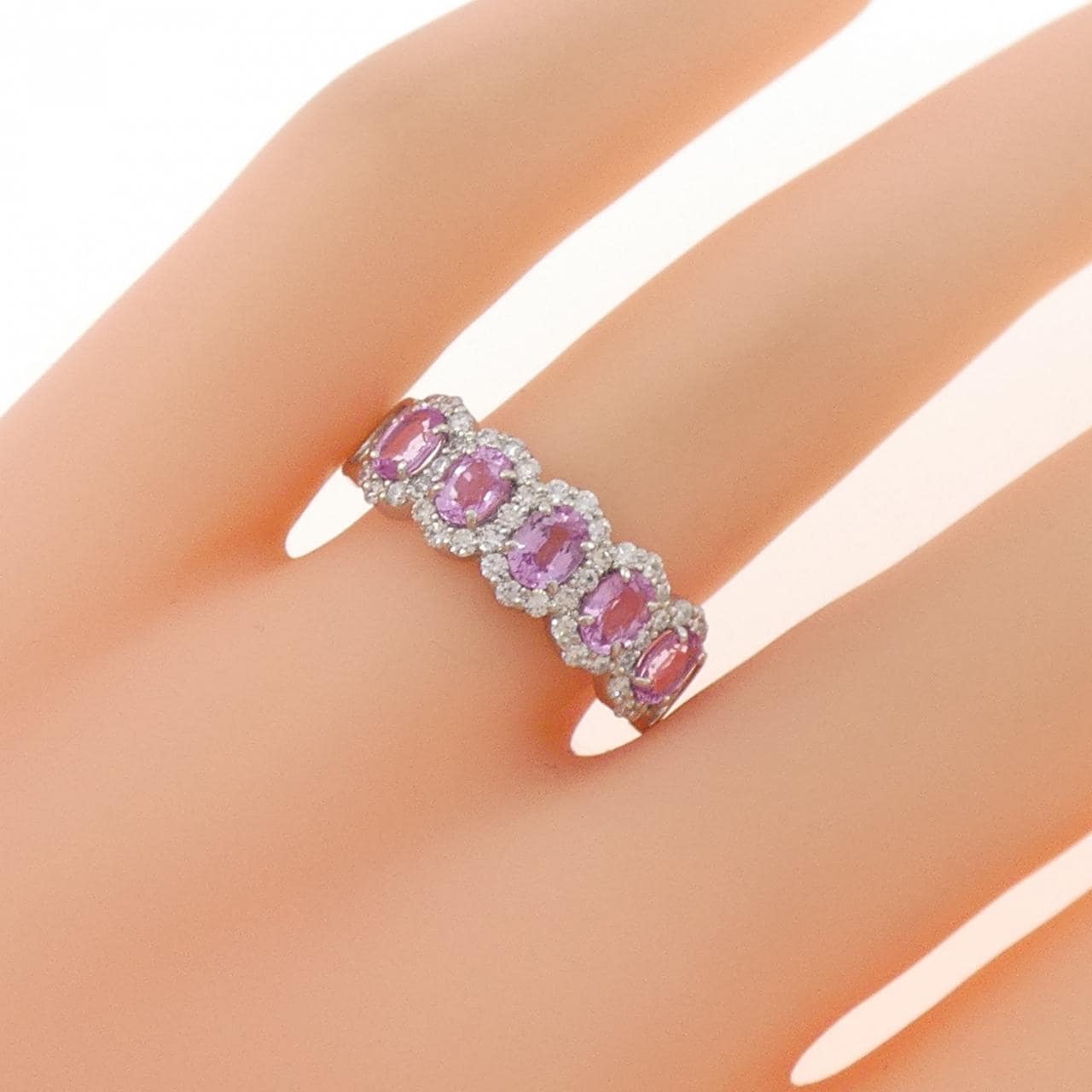 PT950 サファイヤ リング 1.14CT