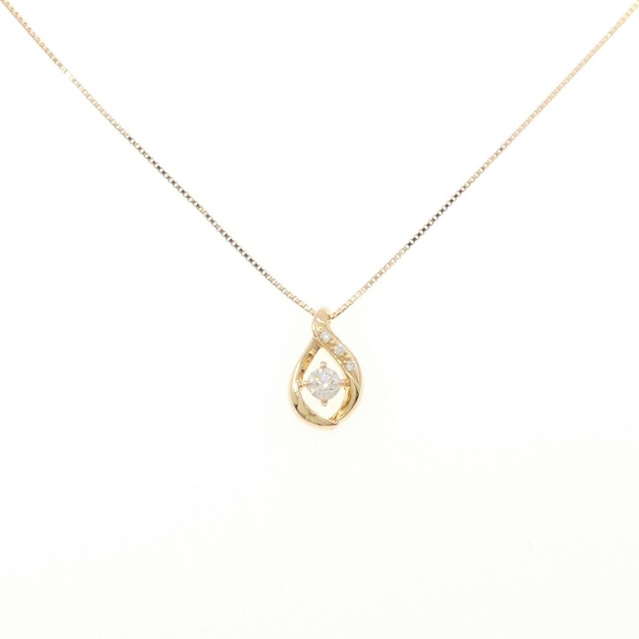 K18YG ダイヤモンド ネックレス 0.187CT
