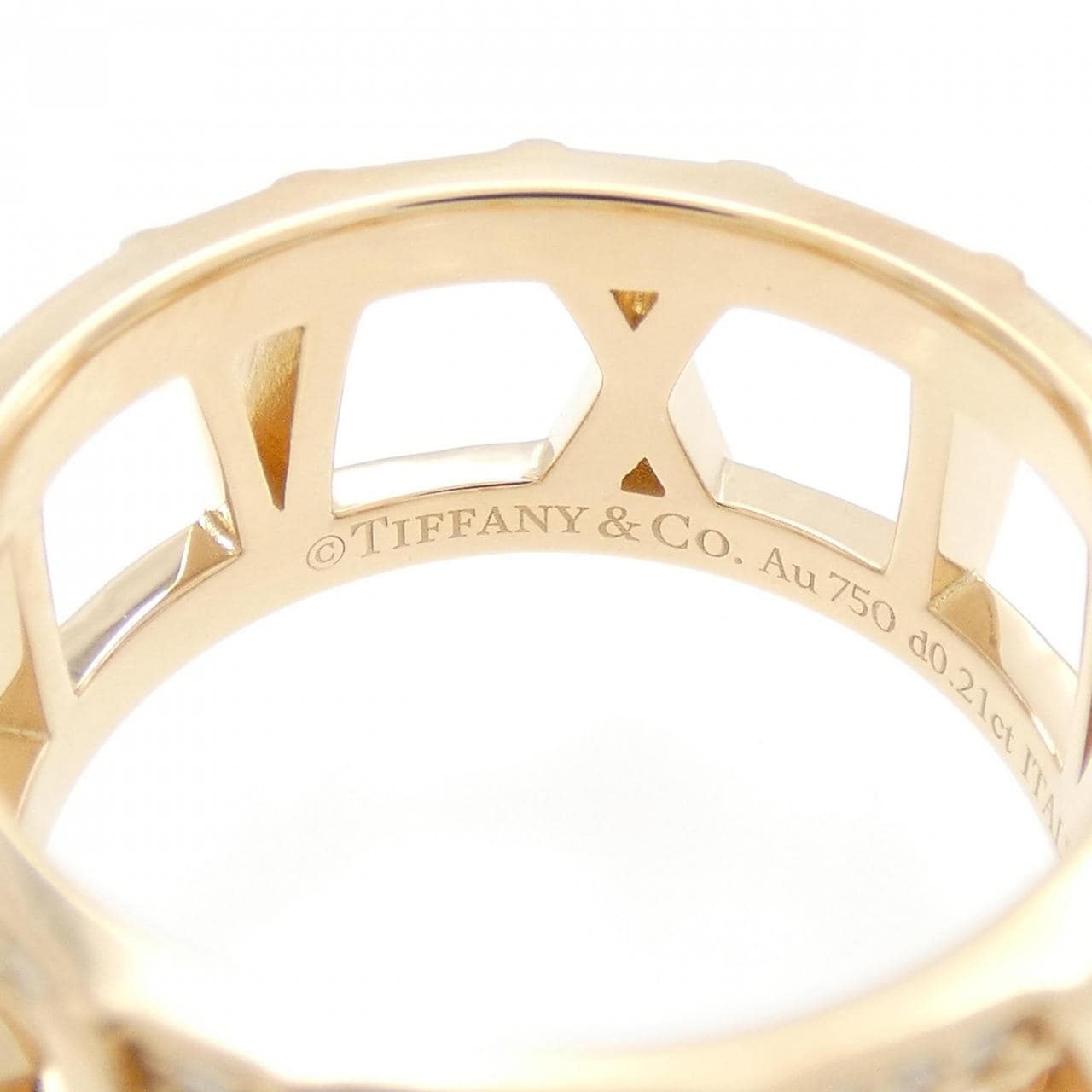 TIFFANY atlas X 开口戒指 0.21CT