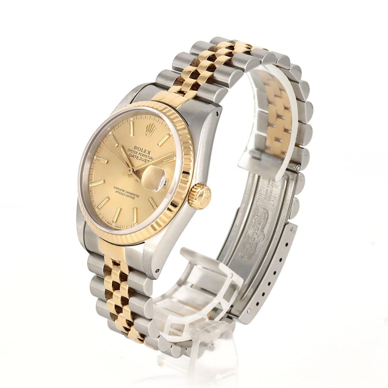 ロレックス デイトジャスト 16233 SSxYG 自動巻 R番