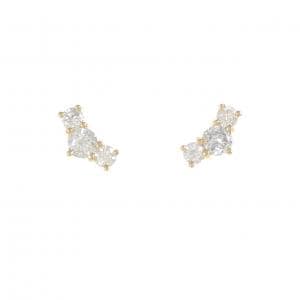 K18YG ダイヤモンド ピアス 1.015CT