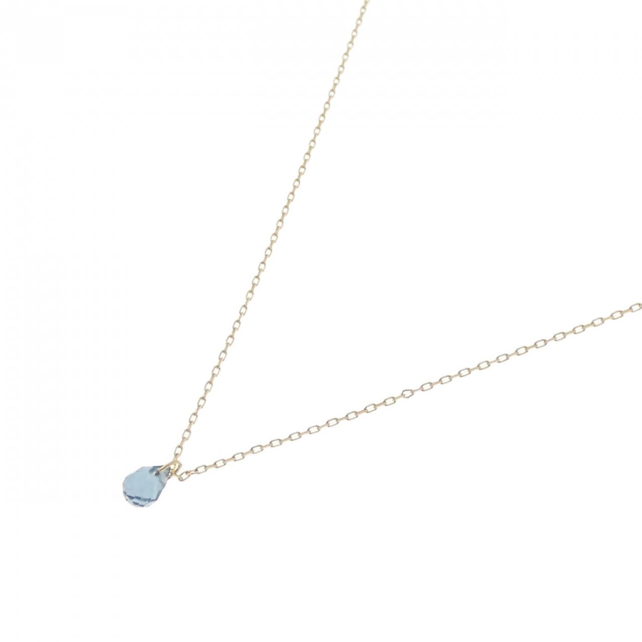 K18YG blue Topaz necklace