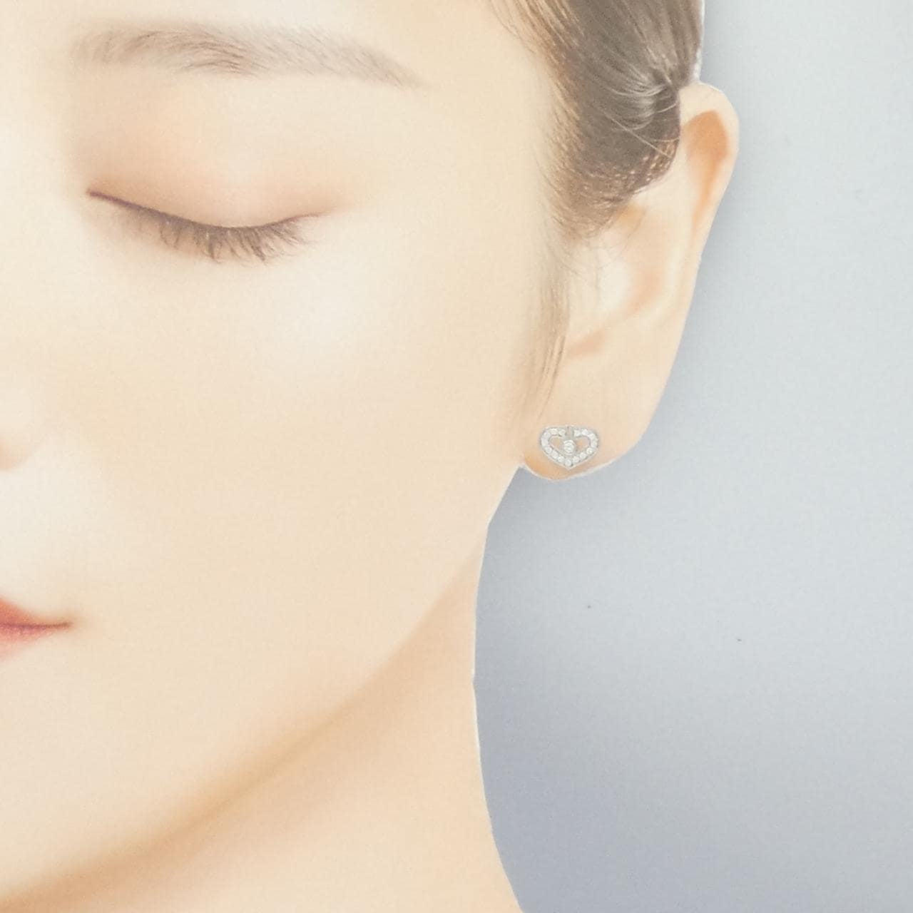 カルティエ Cハート ピアス 片耳