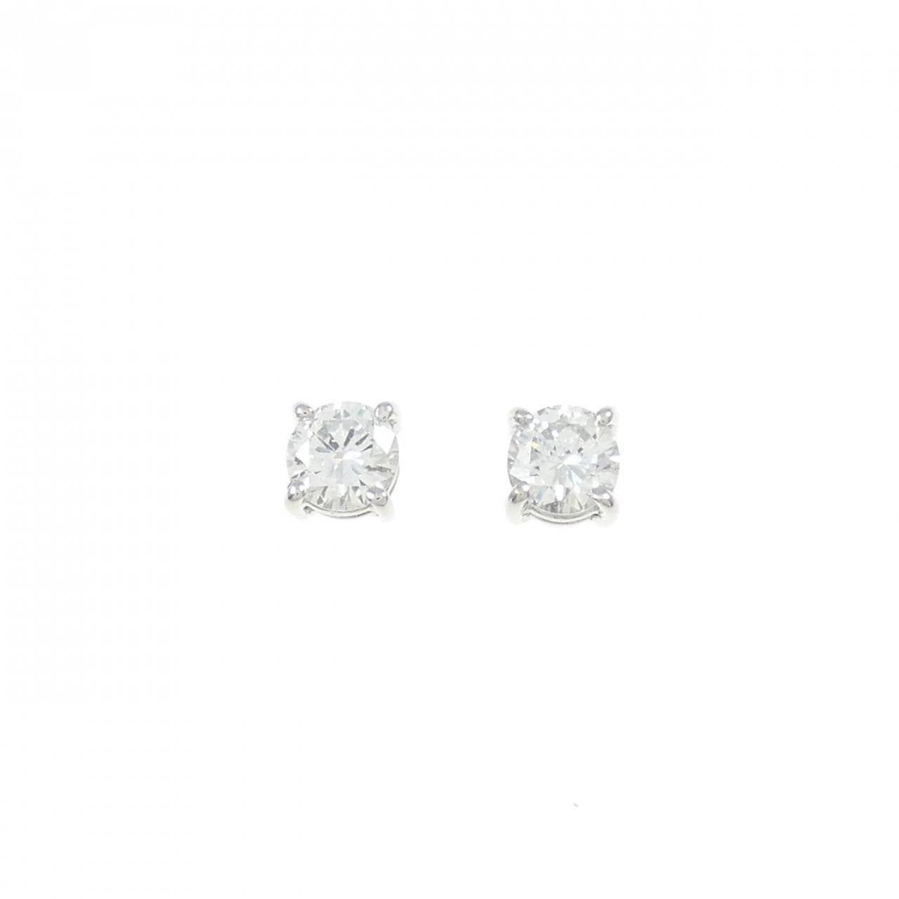 PT Solitaire Diamond Earrings 0.372CT