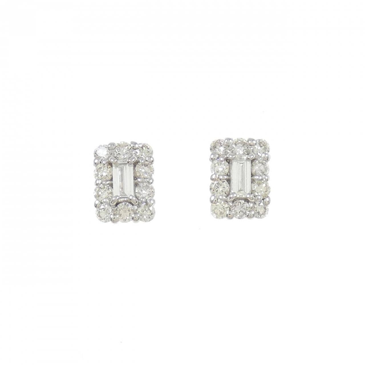 [BRAND NEW] PT900 Diamond earrings 0.44CT