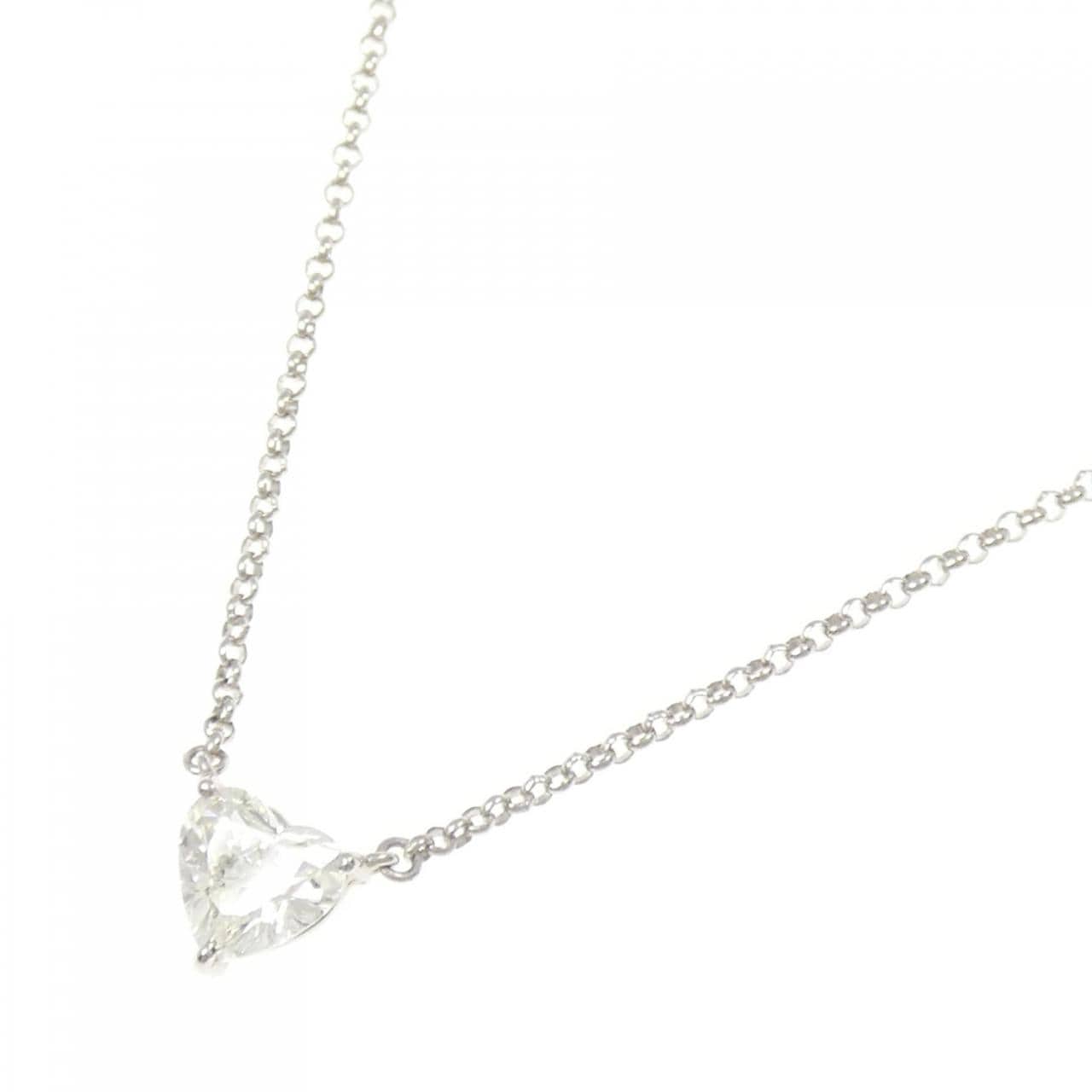 PT900/PT850 ダイヤモンド ネックレス 0.787CT K SI2 ハートシェイプ