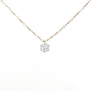 K18PG ダイヤモンド ネックレス 0.521CT F SI2 EXT H＆C