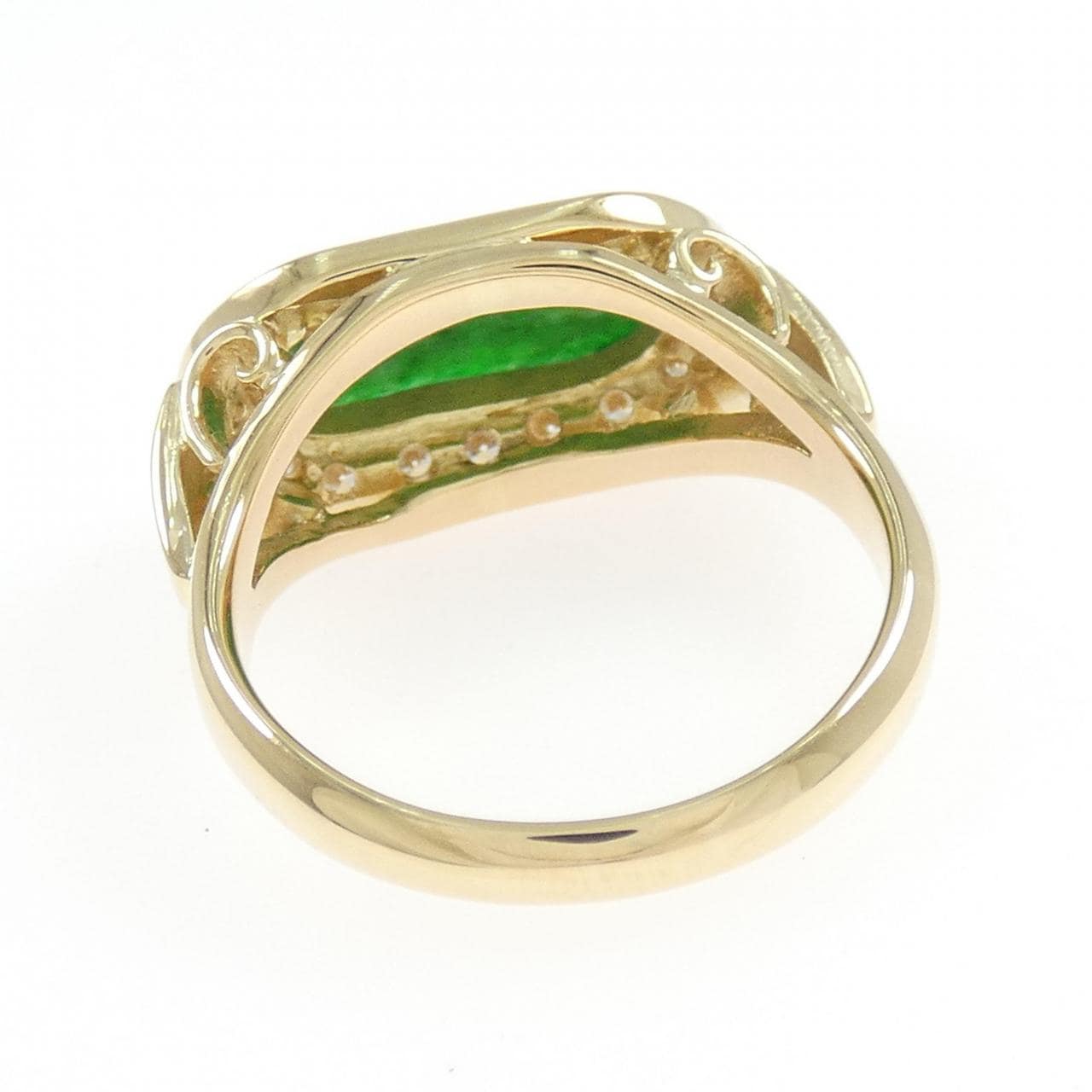 K18YG ヒスイ リング