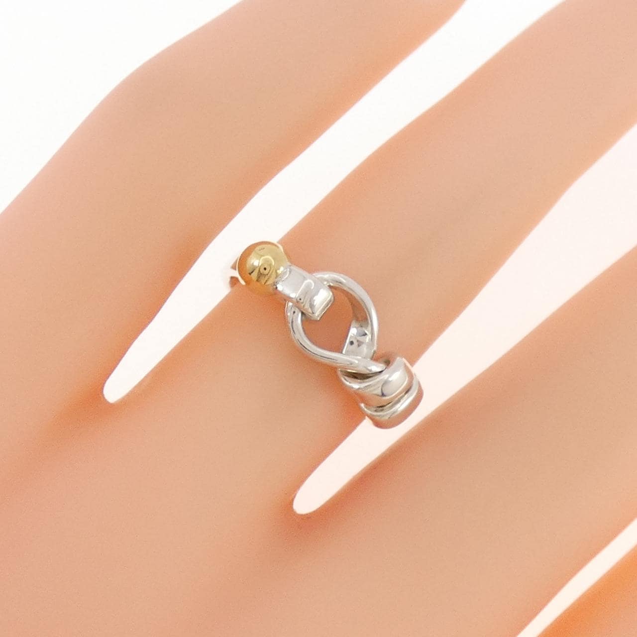 【ヴィンテージ】ティファニー フラットワイヤーラブノット リング