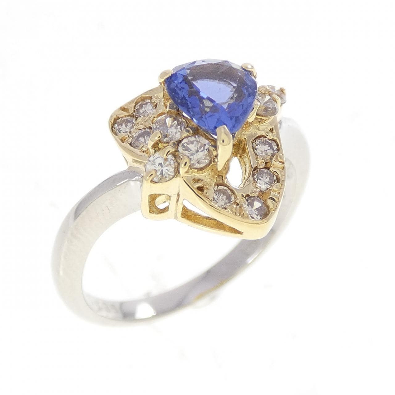 PT850/K18YG サファイヤ リング 0.73CT