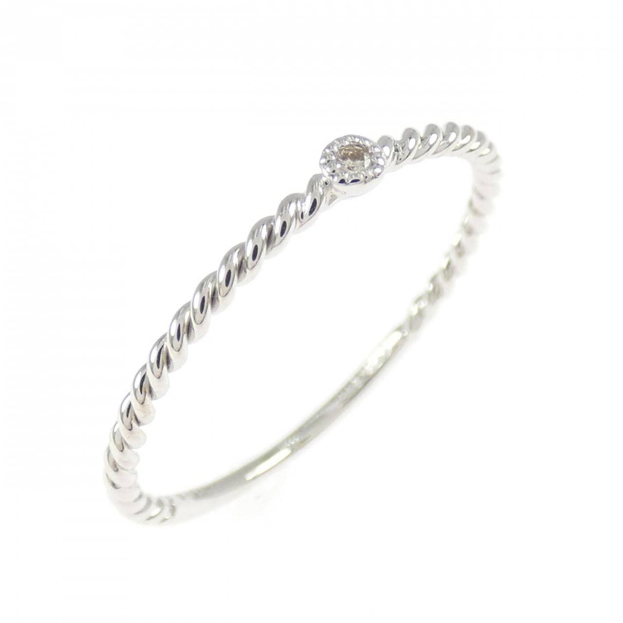 K18WG ダイヤモンド リング 0.01CT