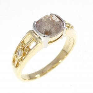 K18YG/PT900 ダイヤモンド リング 0.80CT