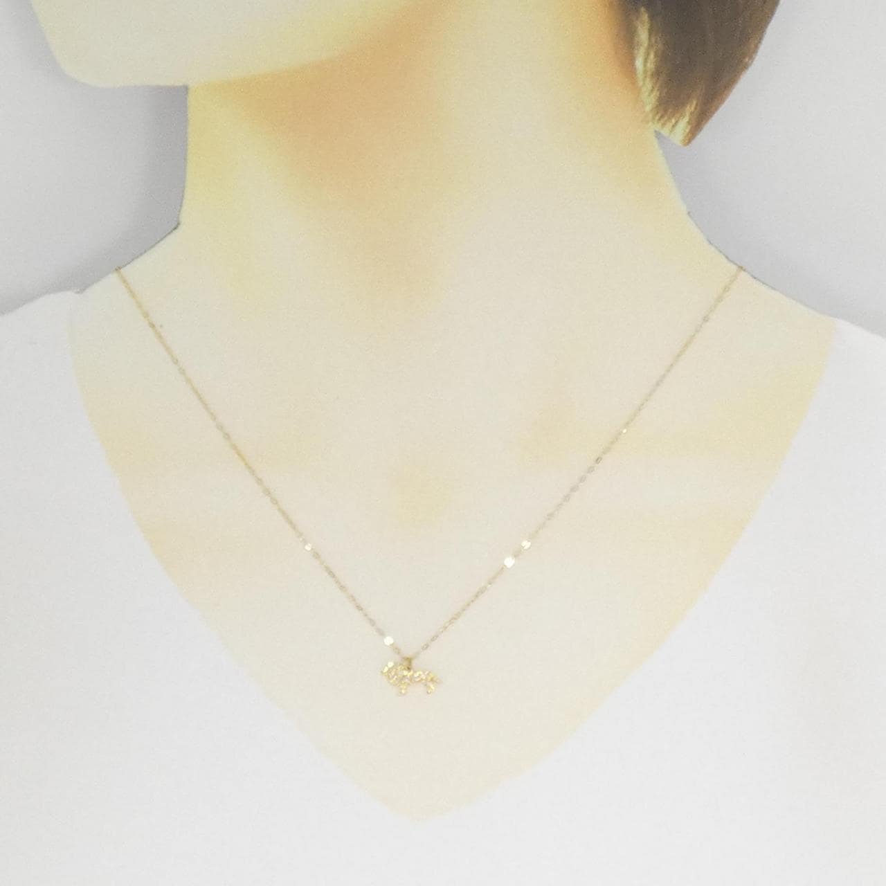 【新品】K18YG ダイヤモンド ネックレス 0.08CT