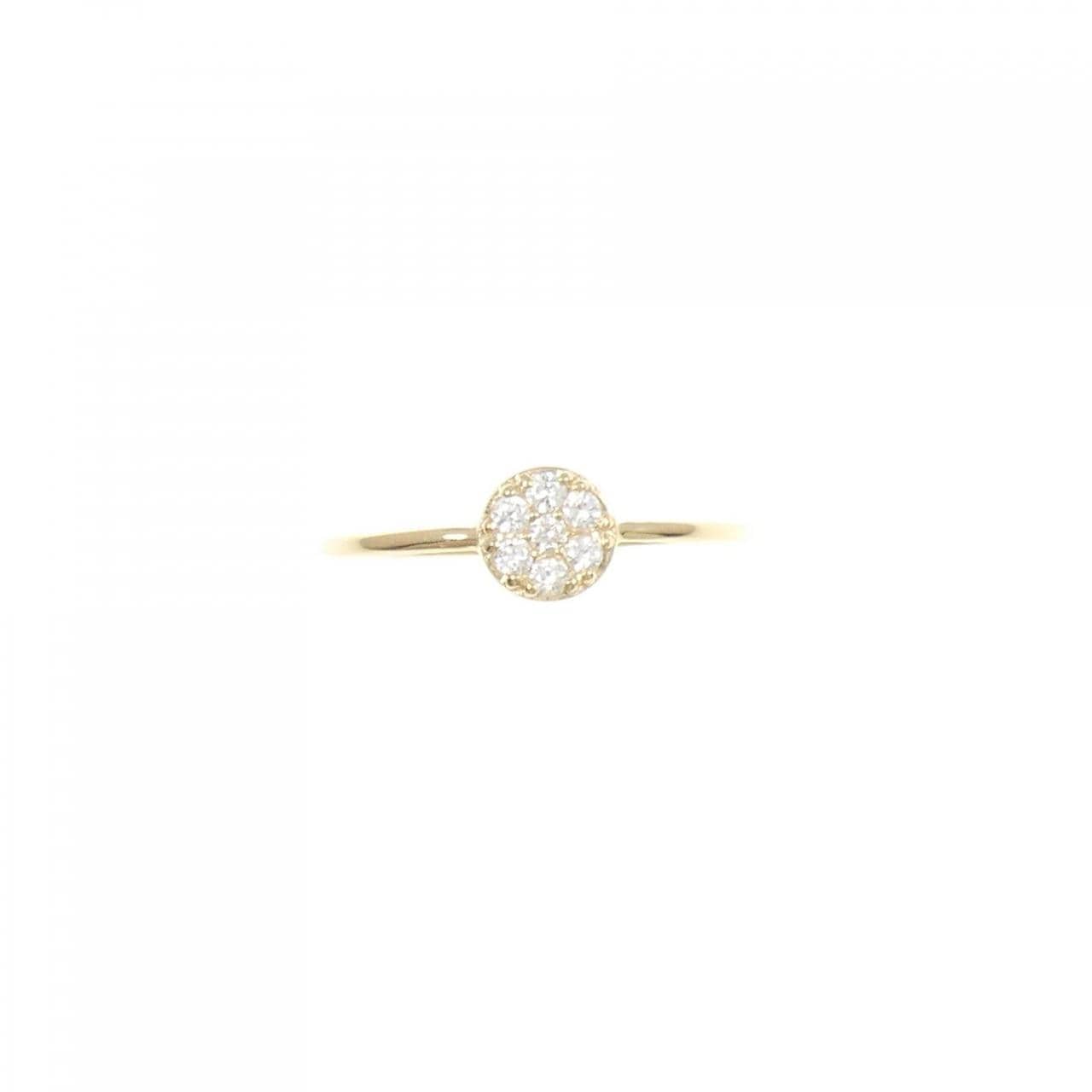 【リメイク】K18YG ダイヤモンド リング 0.10CT