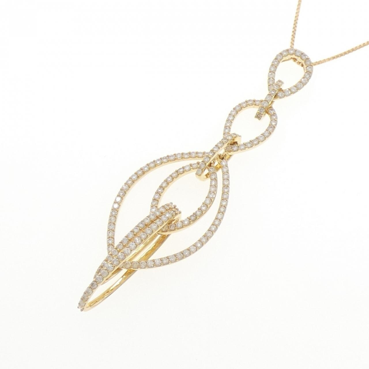 K18YG ダイヤモンド ネックレス 1.515CT