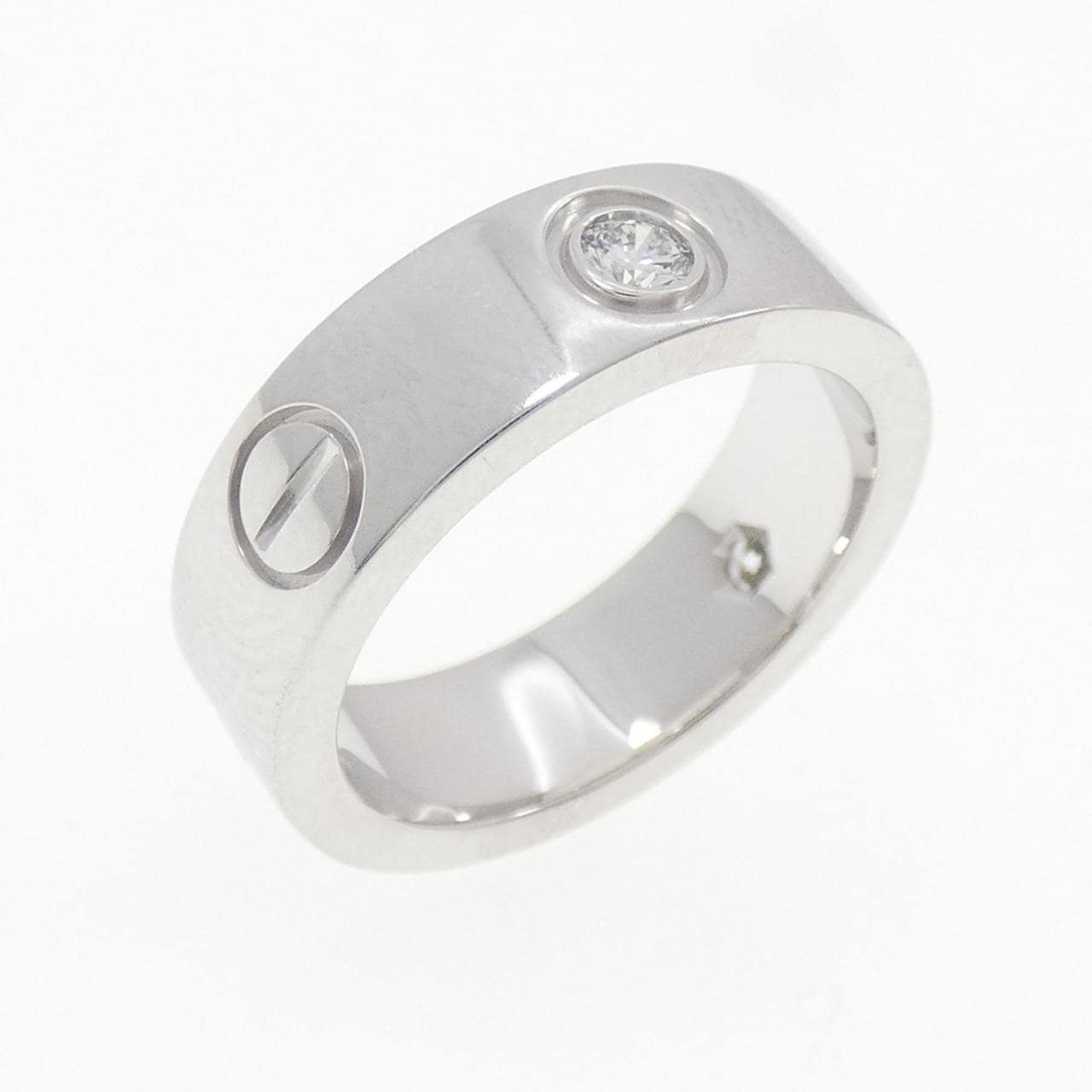 カルティエ ラブ ハーフダイヤ リング