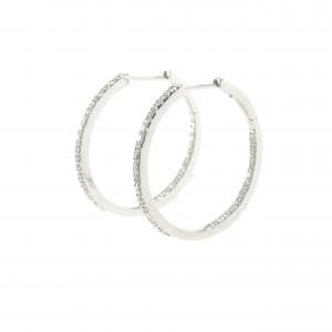 K18WG ダイヤモンド ピアス 0.60CT