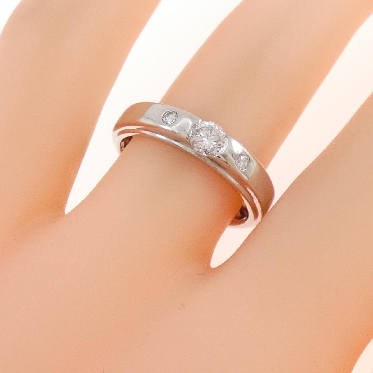 PT950 ダイヤモンド リング 0.20CT
