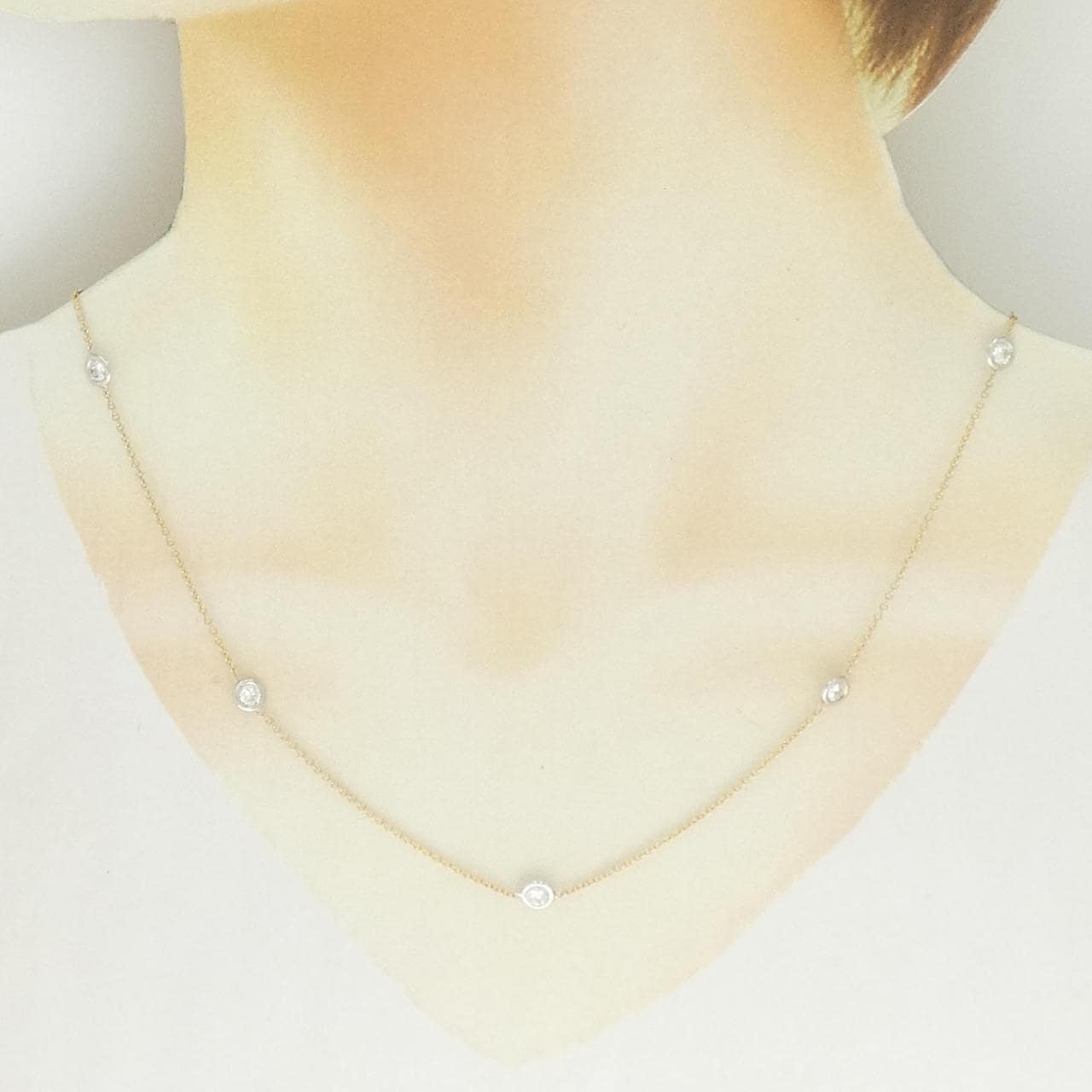 14KTYG/14KTWG ダイヤモンド ネックレス