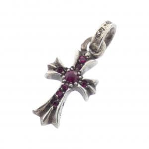 クロムハーツ CHROME HEARTS CH CROSS BABY FAT PAVE RUBY 202033722SLVXXX180 ペンダント