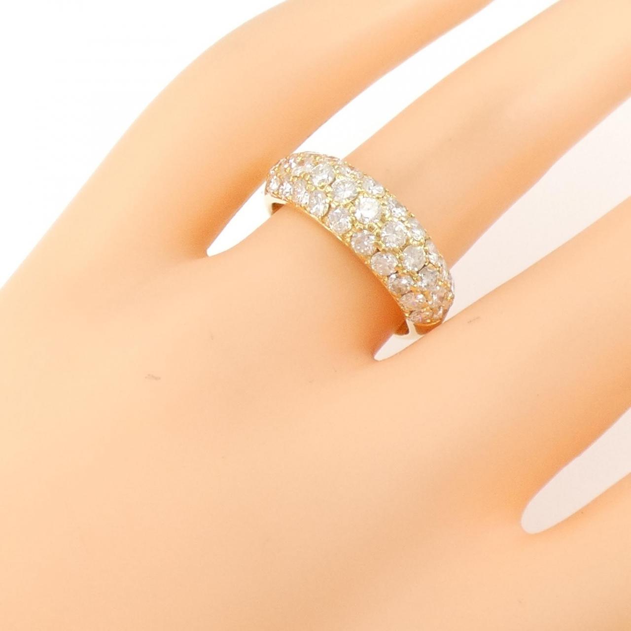 K18YG ダイヤモンド リング 1.60CT