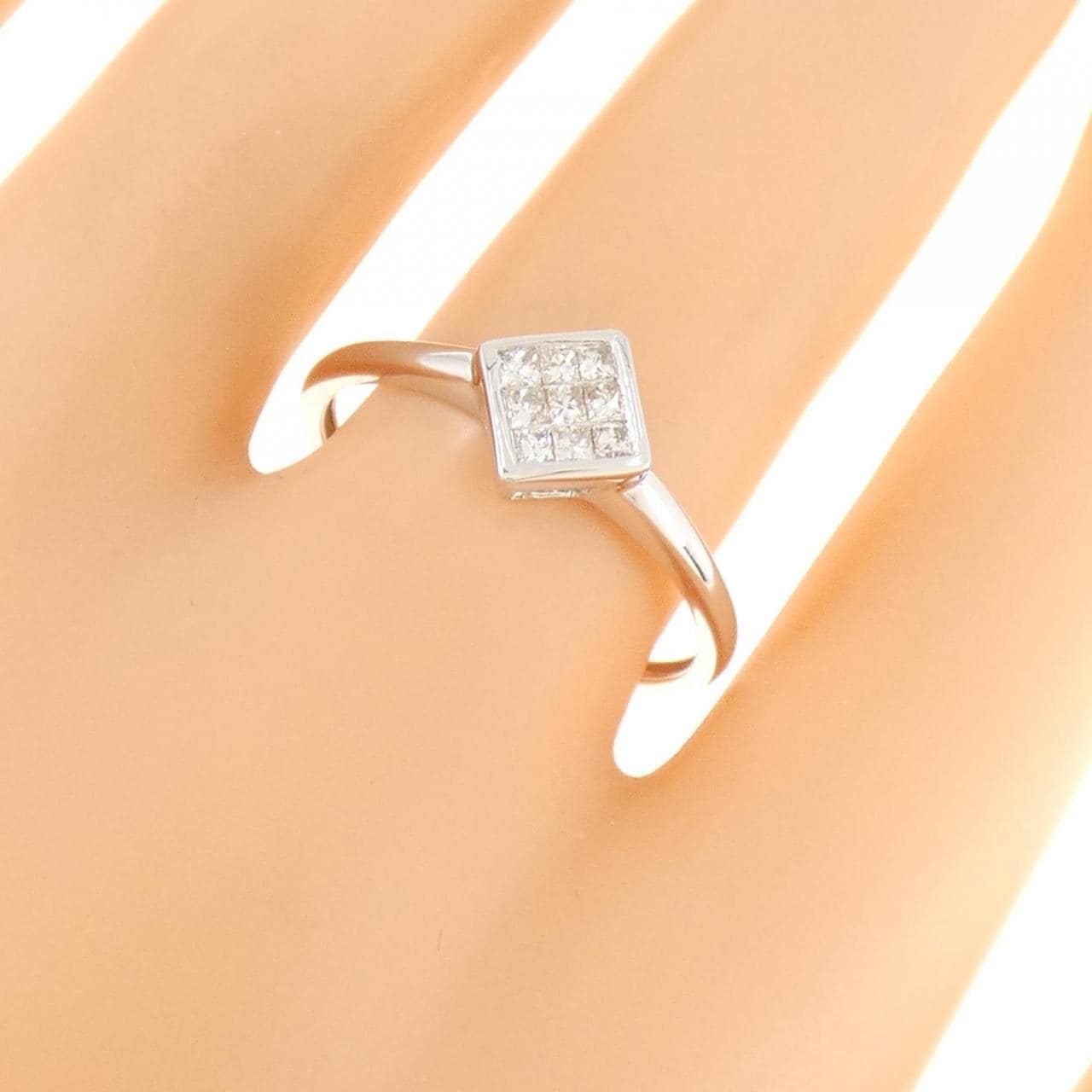 K18WG ダイヤモンド リング 0.20CT