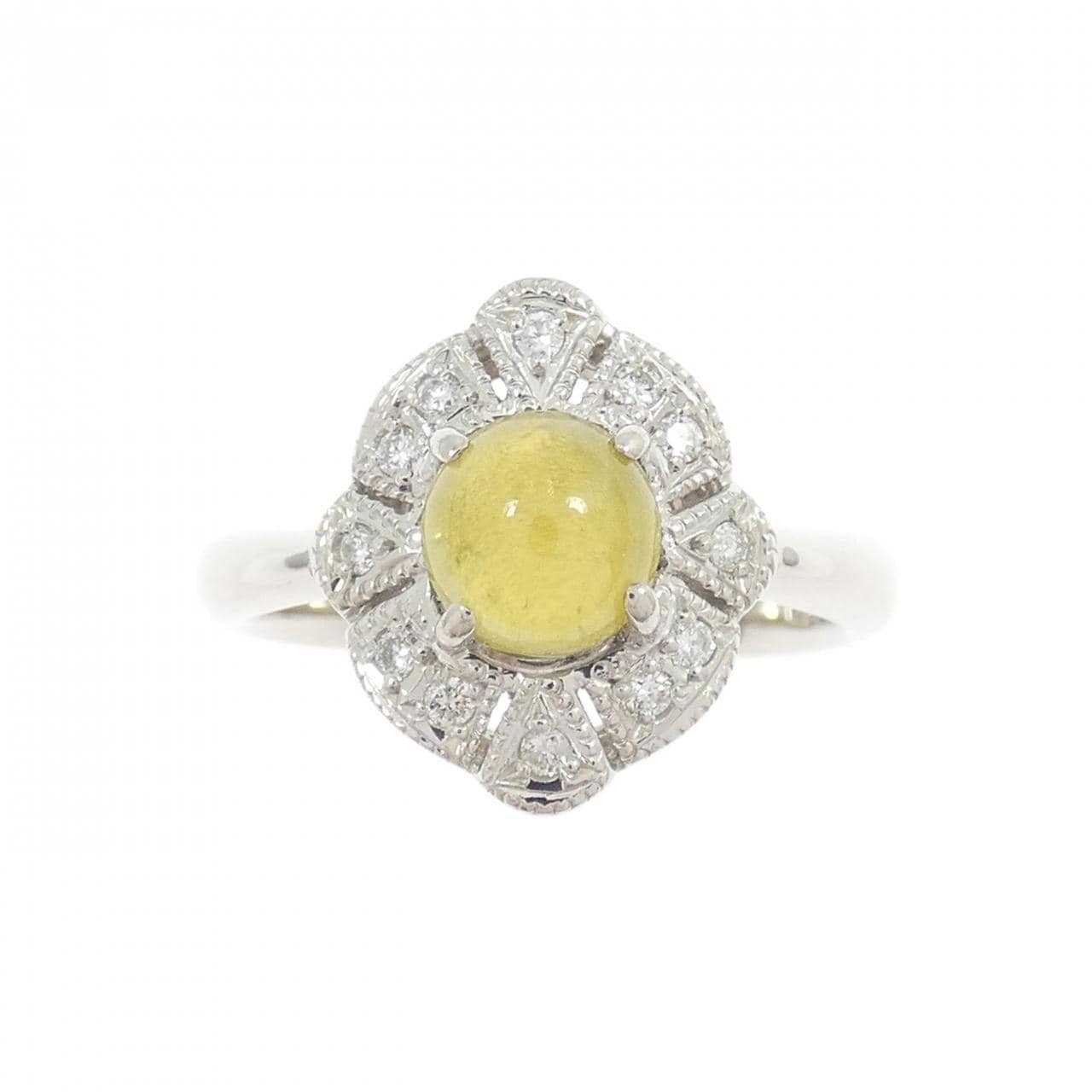 PT900 クリソベリルキャッツ リング 1.406CT