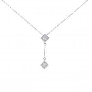 K18WG ダイヤモンド ネックレス 0.21CT