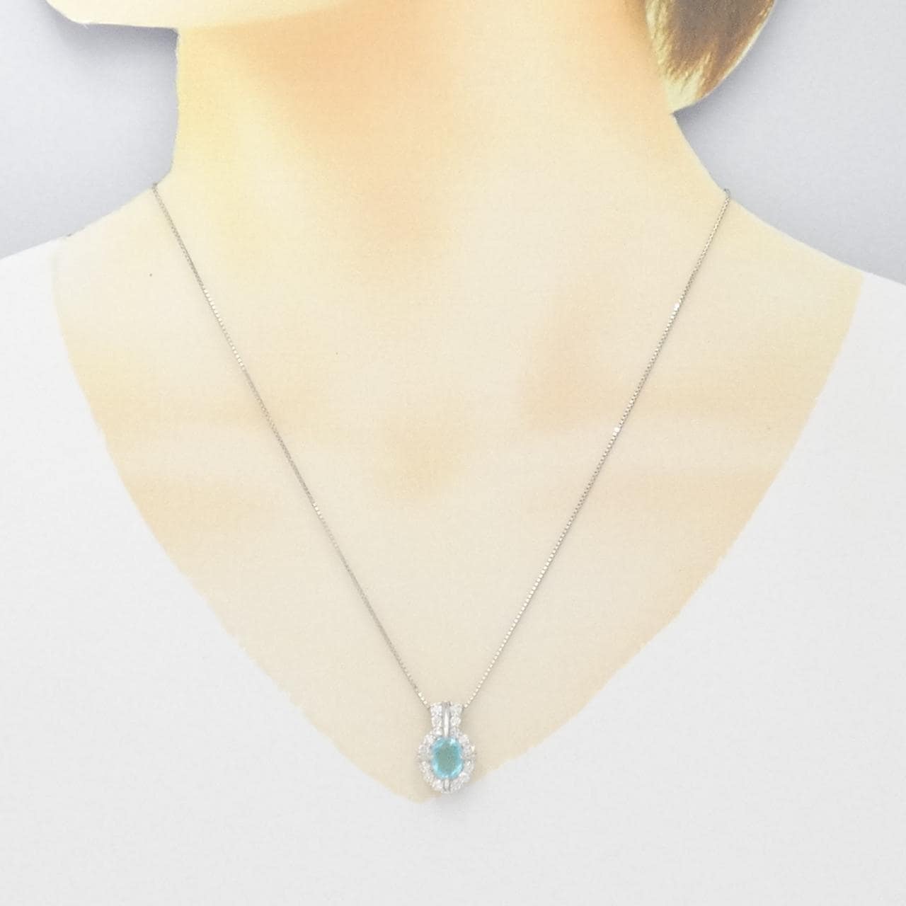 Pt900/Pt850 パライバトルマリン ネックレス | | JEWELRY VALLEY