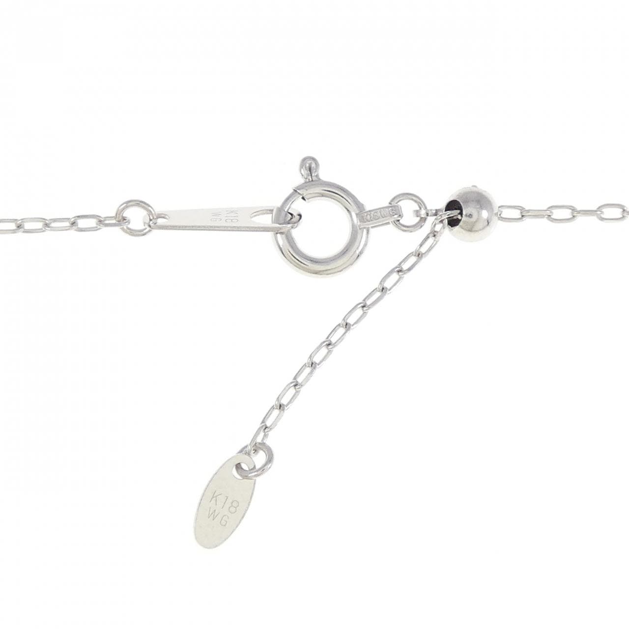 K18WG クロス サファイヤ ネックレス 0.30CT