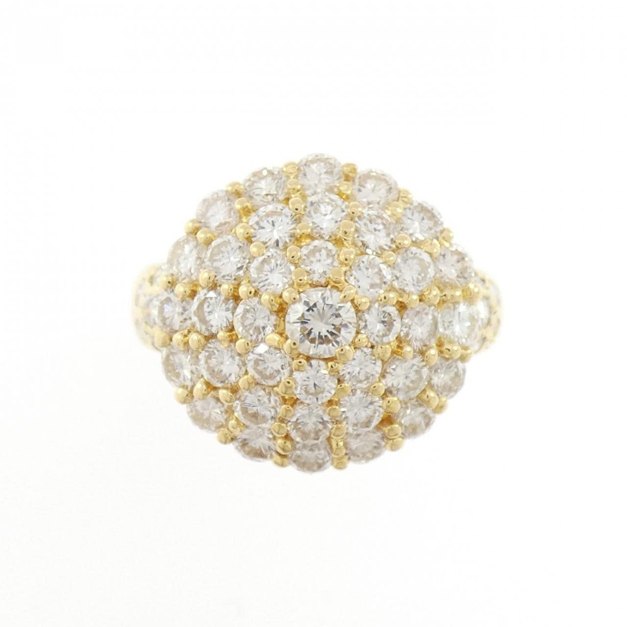 K18YG/K18WG ダイヤモンド リング 2.55CT