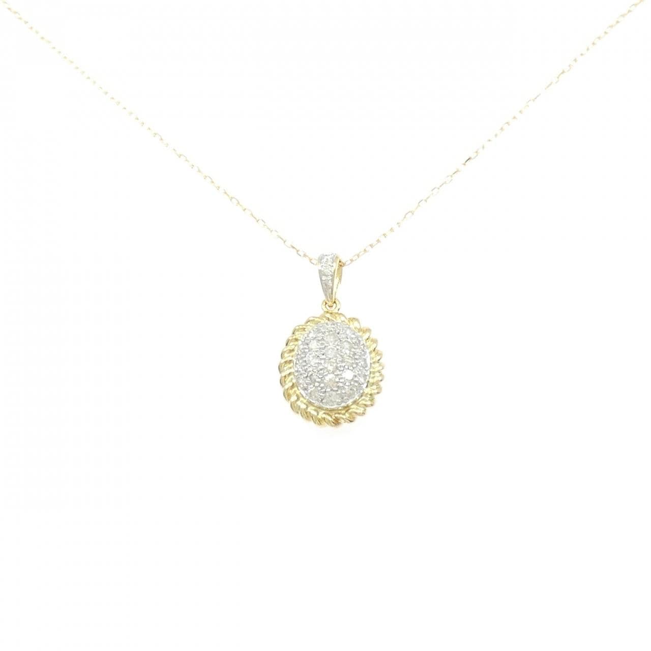 750YG/750WG/K18YG ダイヤモンド ネックレス 0.58CT