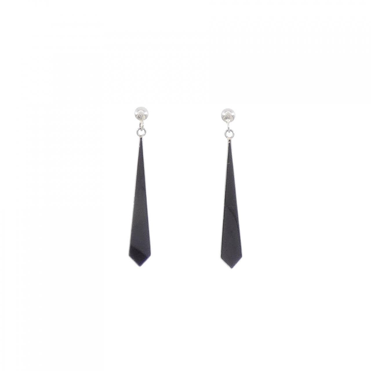 PT900黑玛瑙耳环