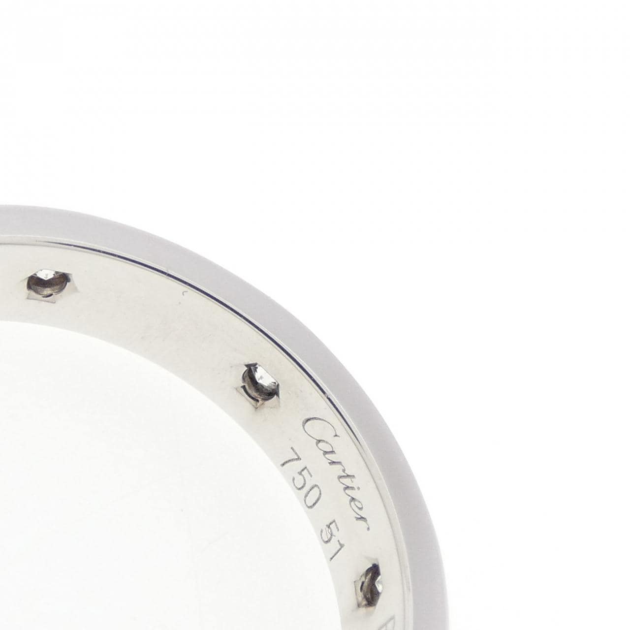 カルティエ ミニラブ フルダイヤ リング