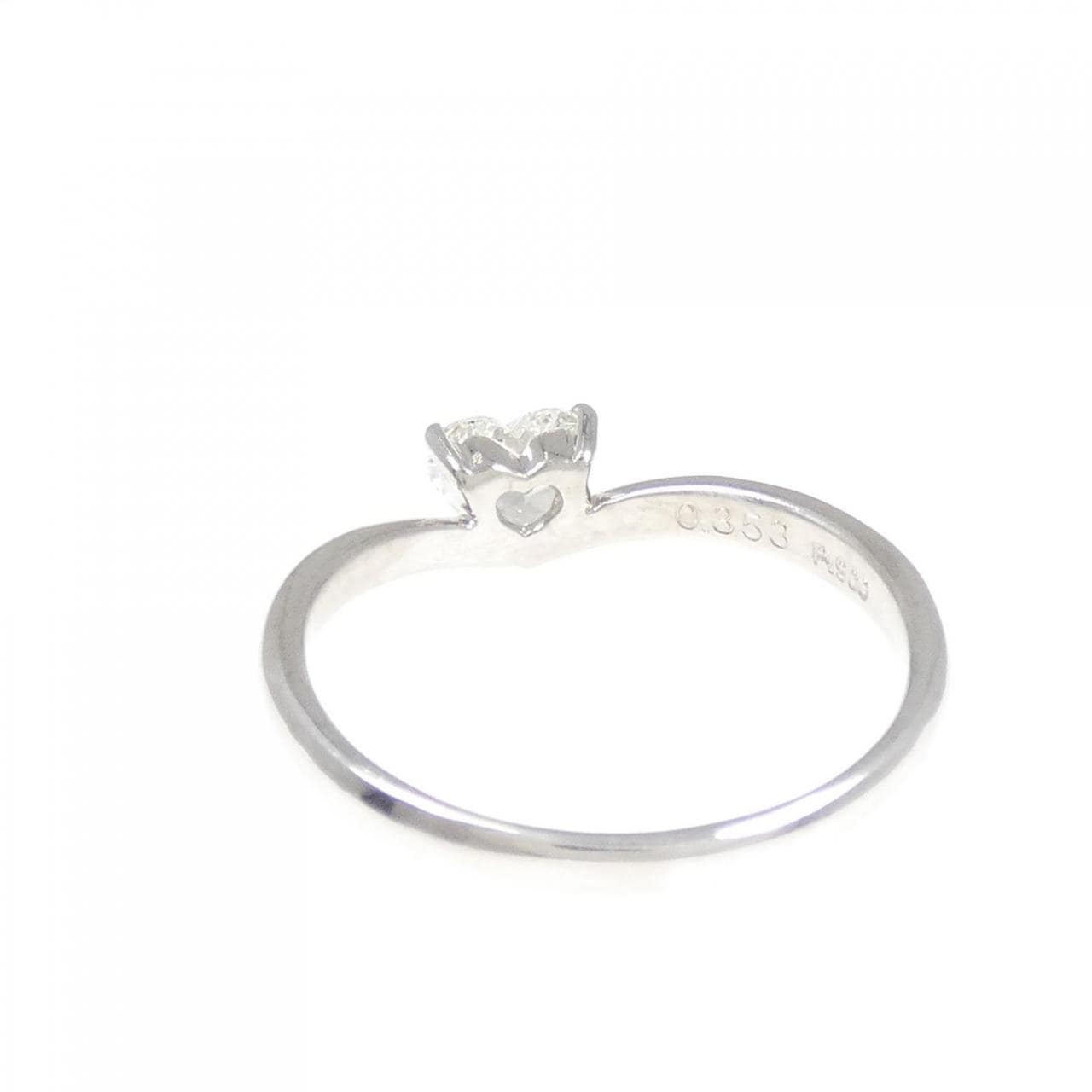 PT900 ハート ダイヤモンド リング 0.353CT