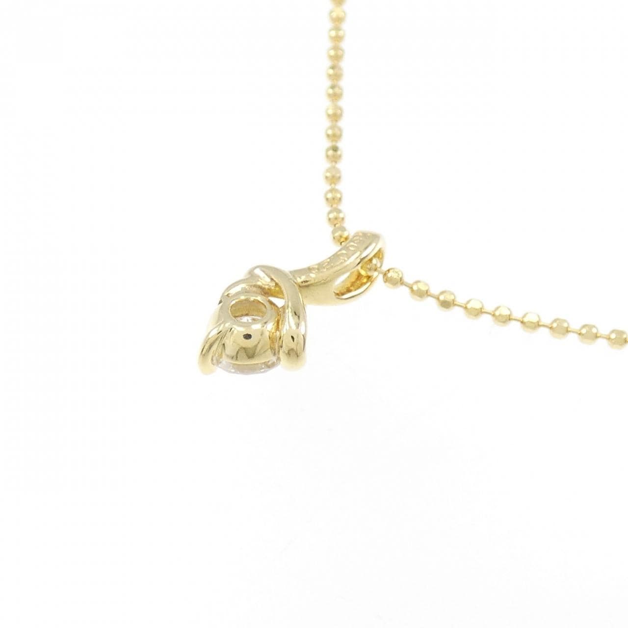 K18YG/750YG Diamond necklace 0.20CT