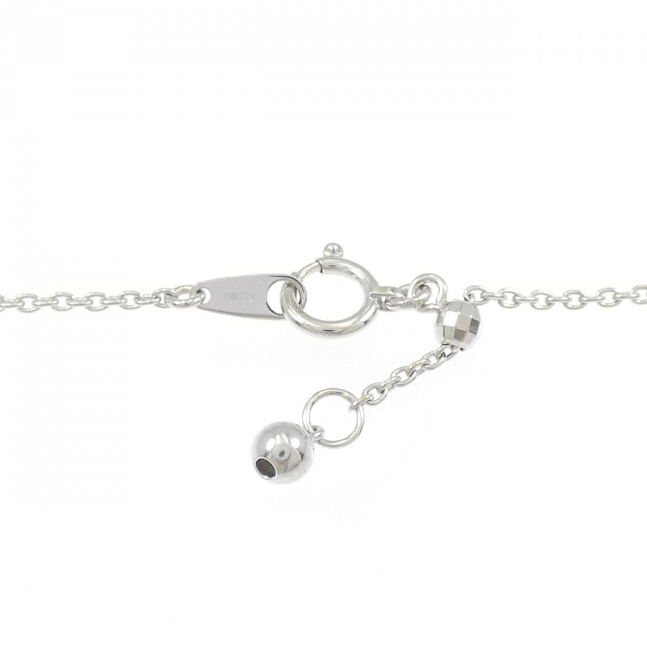 K18WG ダイヤモンド ネックレス 0.51CT