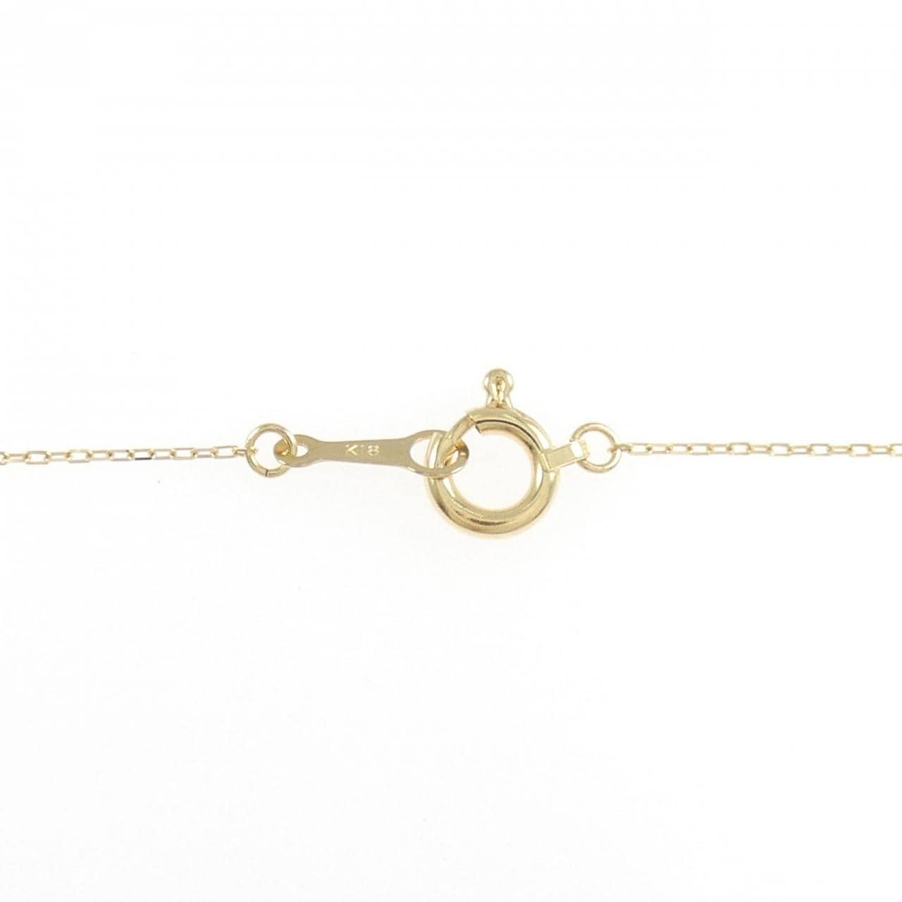 K18YG Solitaire Diamond Necklace 0.30CT