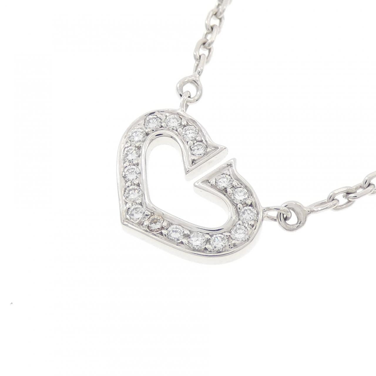 カルティエ Cハート ネックレス