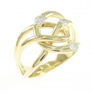 K18YG ダイヤモンド リング 0.30CT