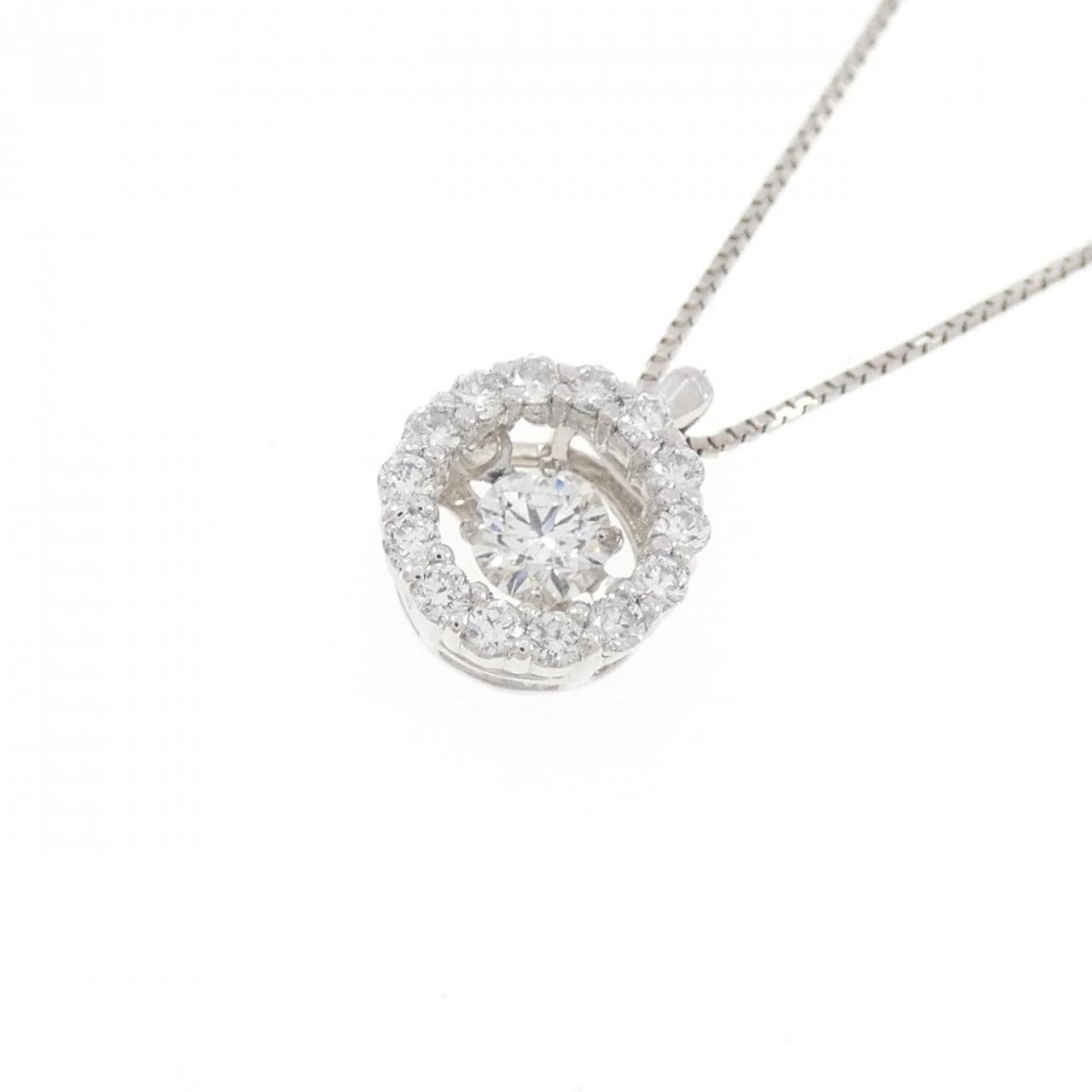 PT900/PT850 ダイヤモンド ネックレス 0.163CT
