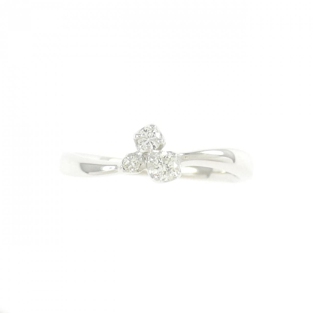 K18WG ダイヤモンド リング 0.11CT