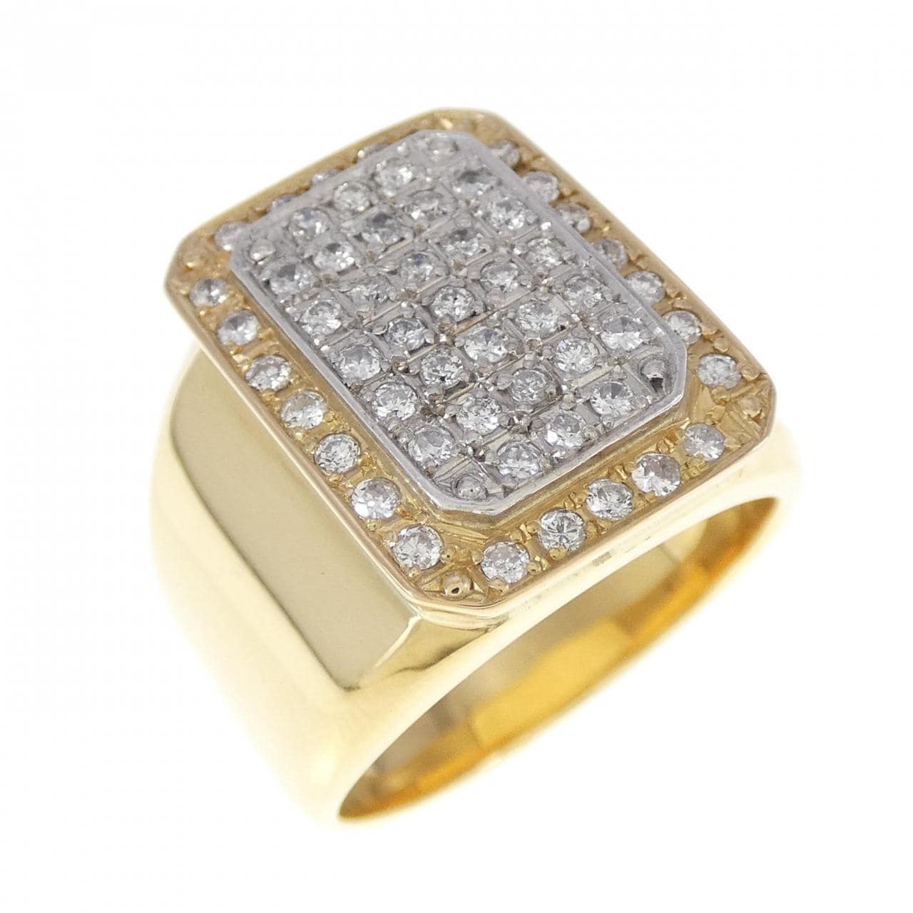 K18YG/K18WG Diamond ring 0.60CT