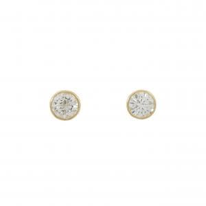 【リメイク】K18YG/ST ダイヤモンド ピアス 0.458CT 0.474CT G-H I1 VG