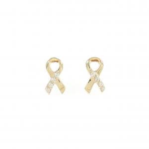 【新品】K10YG ダイヤモンド ピアス 0.04CT