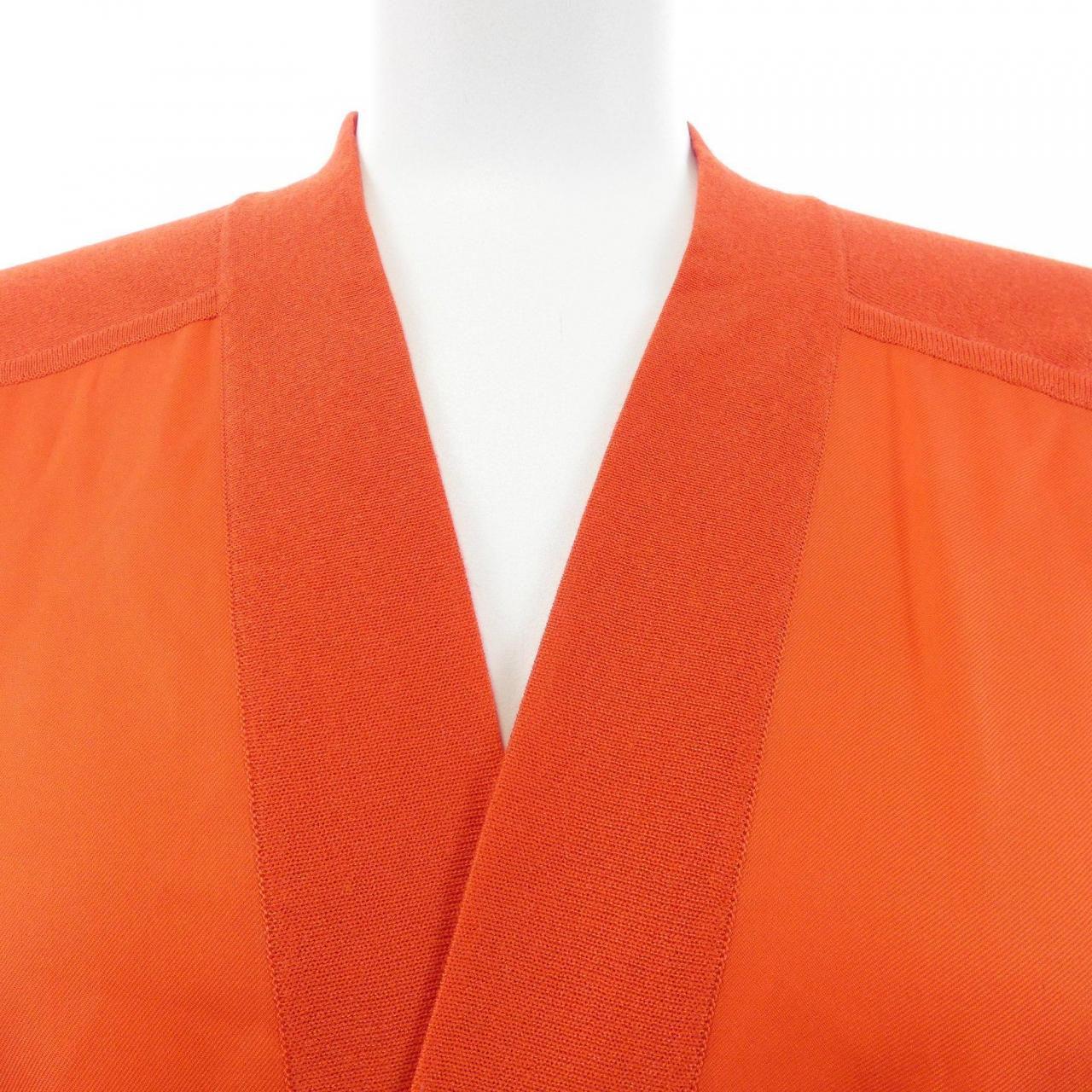 エルメス HERMES ツイルレーヌ ロングカーディガン