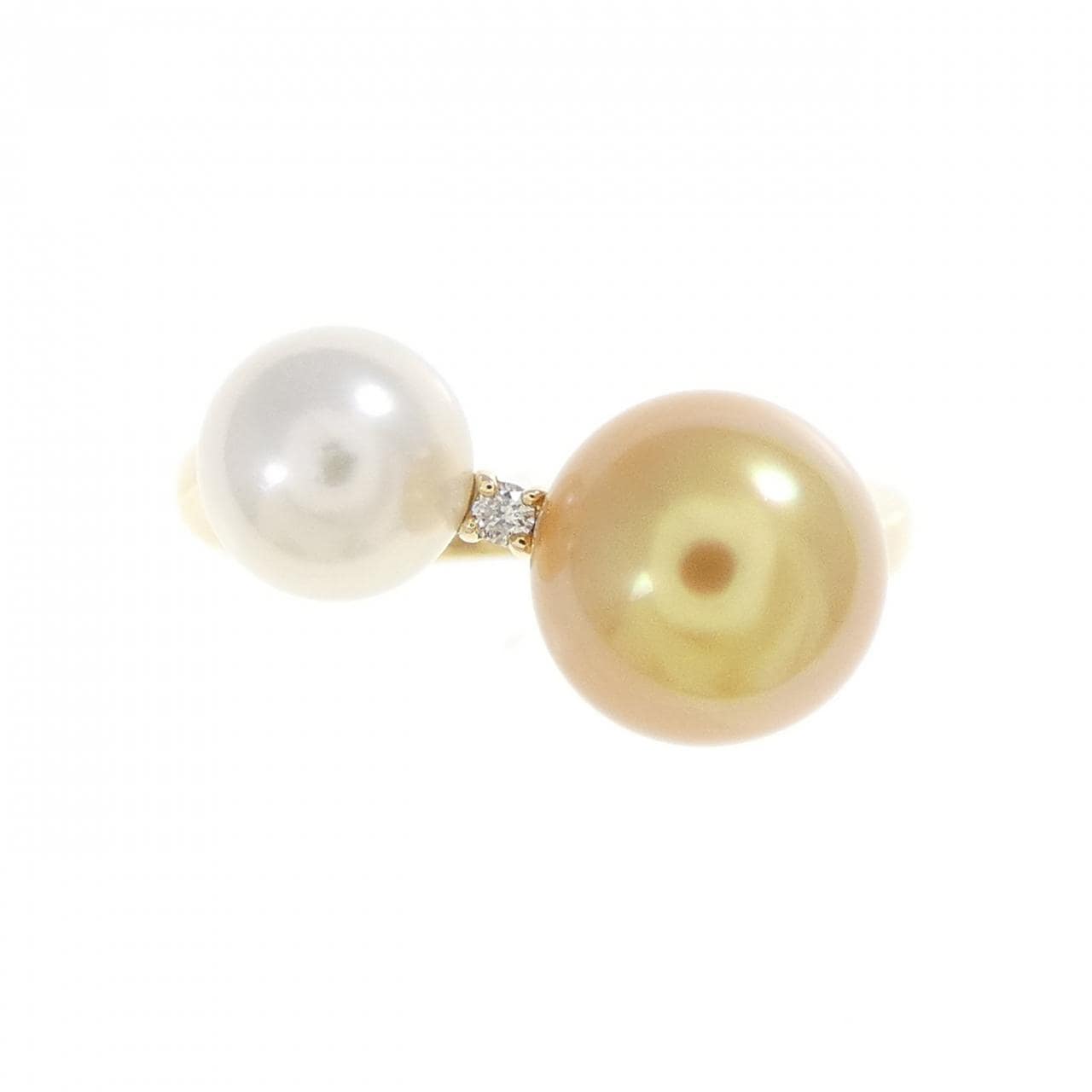 K18YG パール リング